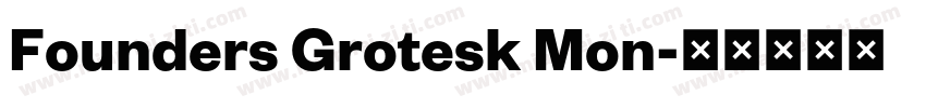 Founders Grotesk Mon字体转换
